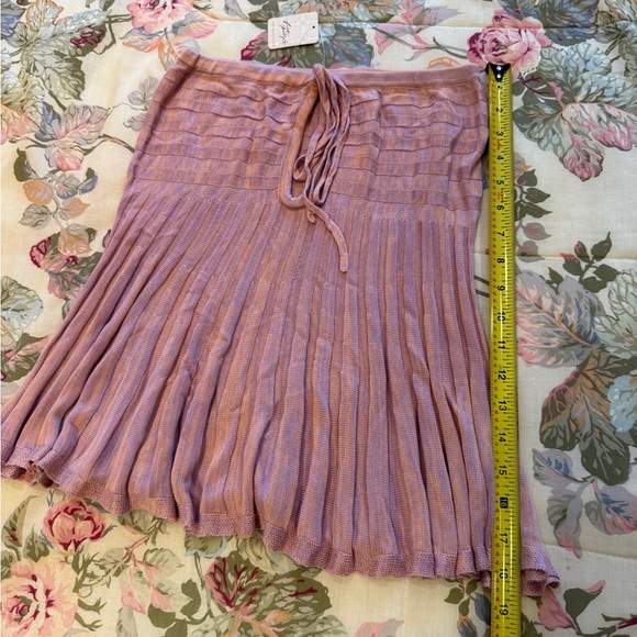 Free People Mauve Strapless Pleated Top - Picture 6 of 10